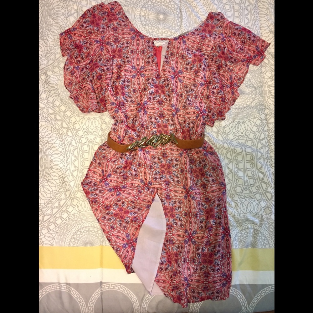 🌸 Forever 21 Boho Flutter Dress
